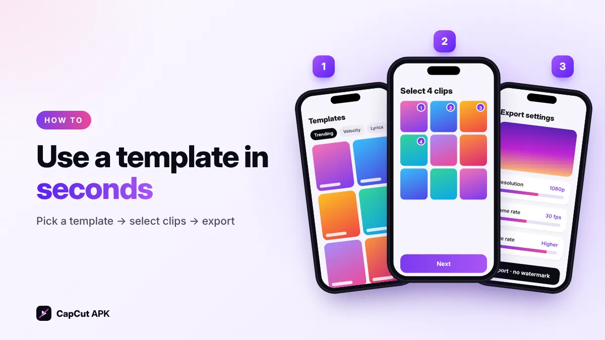 How to use a CapCut template step by step