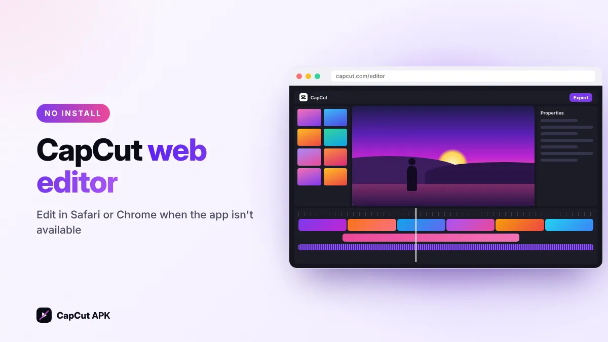 CapCut web editor running in a browser